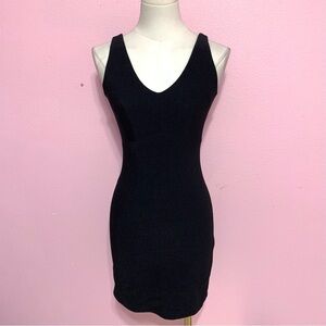 VTG 90’s Black Sleeveless Bodycon Mini Dress S